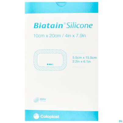 Schaumverband Biatain/steril Silikonhaftrand 10x20cm 3400 5st, A-Nr.: 4494921 - 02