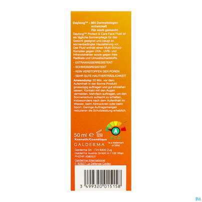 Sonnenprodukte Daylong Protect &amp; Care Multi-schutz Fluid Face Spf50+ 50ml, A-Nr.: 4580537 - 08