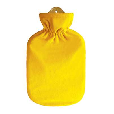 Wärmflasche Flauschbezug gelb, A-Nr.: 5398591 - 01