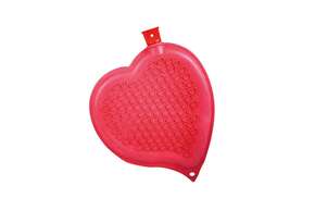 Wärmflasche Gummi Herz rot 1,65L, A-Nr.: 5399739 - 01