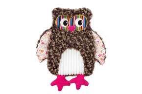 Wärmflasche Schmusetier Eule Silberrot 0,8L, A-Nr.: 5399923 - 01