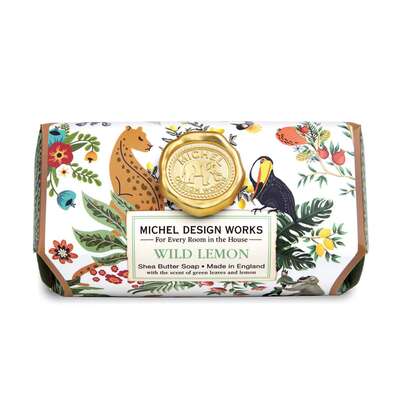 Sie sehen eine Packung Michel Design Works Badeseife Wild Lemon, Produktbild: 01 Michel Design Works Badeseife Wild Lemon, A-Nr.: 5912697 - 01