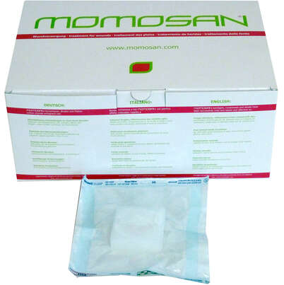 MOMOSAN-weiss steril Woundcleaner 5x5x2cm 30 Stück, A-Nr.: 4378698 - 02