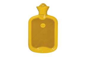 Wärmeflasche beidseitig mit Lamelle gelb, A-Nr.: 5398007 - 01