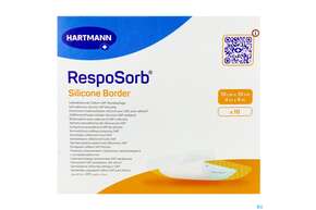 Wundauflagen Resposorb/silicone Border Steril 10x10cm 10st, A-Nr.: 5891156 - 01