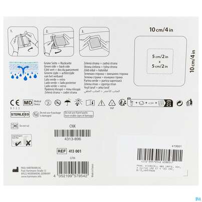 Wundauflagen Resposorb/silicone Border Steril 10x10cm 10st, A-Nr.: 5891156 - 04