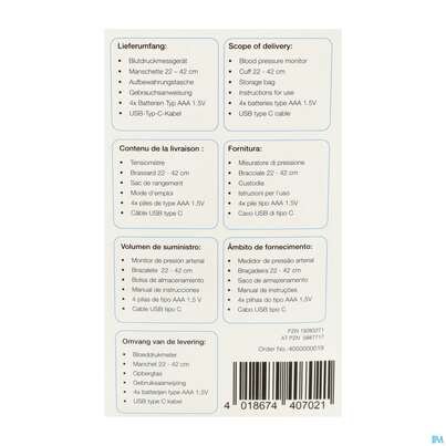 Blutdruckmesser Geratherm Oberarm Vivo 1st, A-Nr.: 5887717 - 06