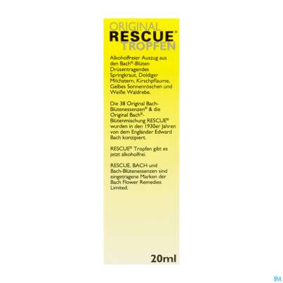 Sie sehen eine Packung Bachblueten -apopharm 39 Rescue Tropfen 20ml, Produktbild: 06 Bachblueten -apopharm 39 Rescue Tropfen 20ml, A-Nr.: 4089149 - 06