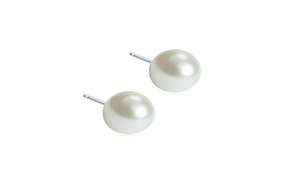 Blomdahl Ohrstecker Perle weiß 8mm, A-Nr.: 6020297 - 01