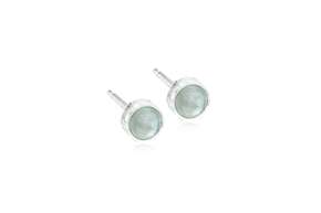 Blomdahl Ohrstecker Bezel Glossy green, A-Nr.: 6036654 - 01