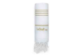 LeStoff Hamamtuch White-Gold, A-Nr.: 5839836 - 01