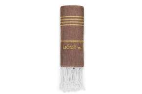 LeStoff Hamamtuch Brown-Gold, A-Nr.: 5839807 - 01