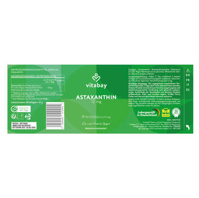 Vitabay Astaxanthin 12 mg Kapseln, A-Nr.: 5878167 - 07