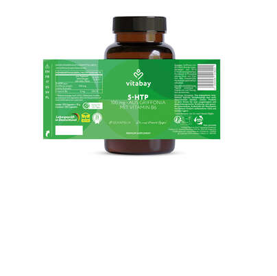 Vitabay 5-HTP - 100 mg aus Griffonia mit Vitamin B6, A-Nr.: 6048999 - 09