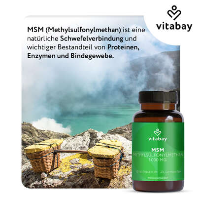 Vitabay MSM - Methylsulfonylmethan 1.000 mg, A-Nr.: 6049013 - 07