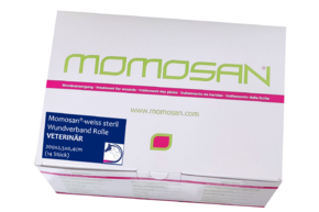 MOMOSAN-weiss steril Wundverband Rolle VETERINÄR 200x2,5x0,4cm 14 Stück, A-Nr.: 5959256 - 01