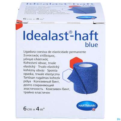 Elastische Binden Idealast/haft Kohaesiv/color Blau 4mx 6cm 1st, A-Nr.: 4174582 - 02