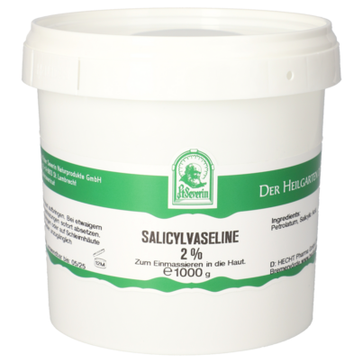 Sie sehen eine Packung SALICYLVASELINE 2% 1000 G, Produktbild: 01 SALICYLVASELINE 2% 1000 G, A-Nr.: 5671182 - 01