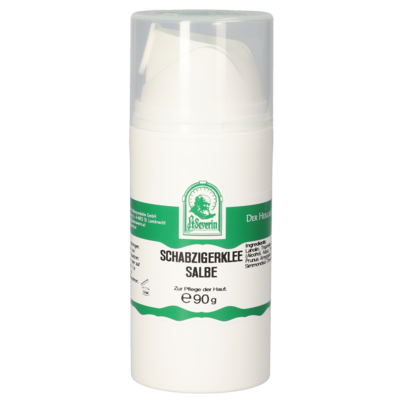 Sie sehen eine Packung SCHABZIGERKLEE SALBE 90 G, Produktbild: 01 SCHABZIGERKLEE SALBE 90 G, A-Nr.: 5832739 - 01