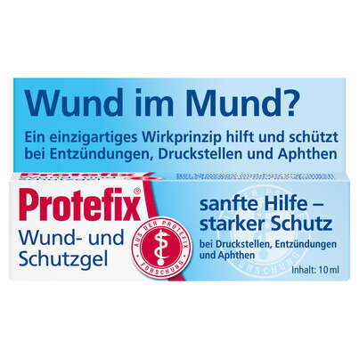 Sie sehen eine Packung Protefix Wund- und Schutzgel, Produktbild: 01 Protefix Wund- und Schutzgel, A-Nr.: 5677457 - 01