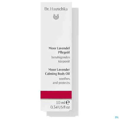 Sie sehen eine Packung Dr. Hauschka Moor Lavendel Pflegeöl 10ml, Produktbild: 02 Dr. Hauschka Moor Lavendel Pflegeöl 10ml, A-Nr.: 4147355 - 02