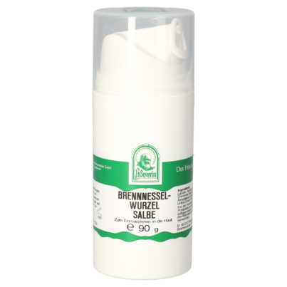 Sie sehen eine Packung BRENNNESSELWURZEL SALBE 90 G, Produktbild: 01 BRENNNESSELWURZEL SALBE 90 G, A-Nr.: 5613629 - 01