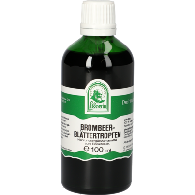 Sie sehen eine Packung BROMBEERBLAETTER TROPFEN 100 ML, Produktbild: 01 BROMBEERBLAETTER TROPFEN 100 ML, A-Nr.: 4376529 - 01