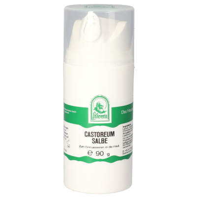 Sie sehen eine Packung CASTOREUM SALBE 90 G, Produktbild: 01 CASTOREUM SALBE 90 G, A-Nr.: 5613693 - 01