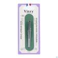 Sie sehen eine Packung Vitry Pinzette Rostfrei Schräg 1pc, Produktbild: 03 Vitry Pinzette Rostfrei Schräg 1pc, A-Nr.: 4633021 - 03