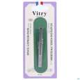 Sie sehen eine Packung Vitry Pinzette Rostfrei Schräg 1pc, Produktbild: 04 Vitry Pinzette Rostfrei Schräg 1pc, A-Nr.: 4633021 - 04