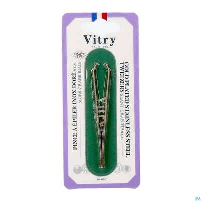 Vitry Zupfpinzette „prestige“ Rostfreier Edelstahl Schräg Abgewinkelt 1pc, A-Nr.: 4627977 - 02