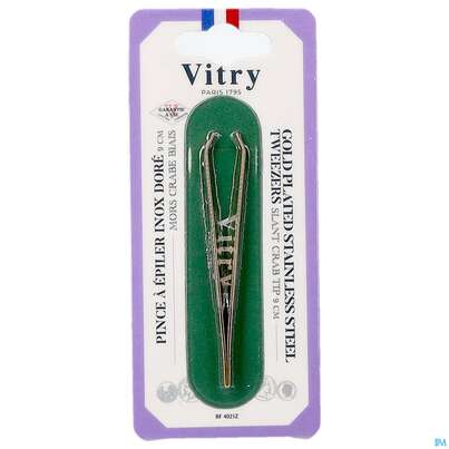Vitry Zupfpinzette „prestige“ Rostfreier Edelstahl Schräg Abgewinkelt 1pc, A-Nr.: 4627977 - 03