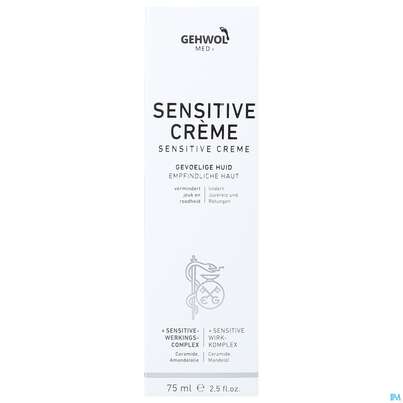 Sie sehen eine Packung Gehwol Med.sensitive Creme Nr.64143 75ml, Produktbild: 03 Gehwol Med.sensitive Creme Nr.64143 75ml, A-Nr.: 4792707 - 03