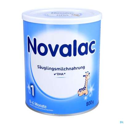 Sie sehen eine Packung Novalac 1 800g, Produktbild: 01 Novalac 1 800g, A-Nr.: 3030533 - 01