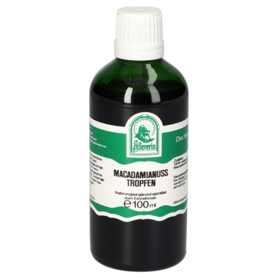Sie sehen eine Packung MACADAMIANUSS TROPFEN 100 ML, Produktbild: 01 MACADAMIANUSS TROPFEN 100 ML, A-Nr.: 5902670 - 01