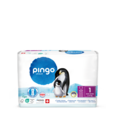 Sie sehen eine Packung Bio Windeln Nr.1 New Born 2-5kg Pinguin – Pingo Swiss, Produktbild: 01 Bio Windeln Nr.1 New Born 2-5kg Pinguin – Pingo Swiss, A-Nr.: 4559514 - 01