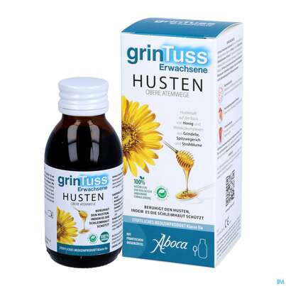 Sie sehen eine Packung Hustensaft Aboca Grintuss Erwachsene Jugendliche Ab 12jahre 128g, Produktbild: 05 Hustensaft Aboca Grintuss Erwachsene Jugendliche Ab 12jahre 128g, A-Nr.: 5571902 - 05