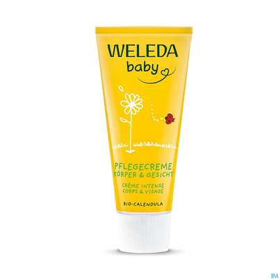 Sie sehen eine Packung Weleda Calendula Pflegecreme Koerper & Gesicht 75ml, Produktbild: 04 Weleda Calendula Pflegecreme Koerper & Gesicht 75ml, A-Nr.: 3015060 - 04