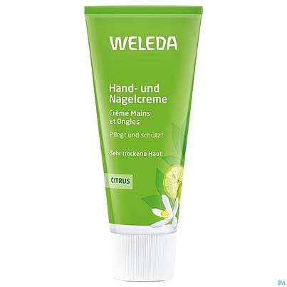 Sie sehen eine Packung Weleda Citrus Hand +nagelcreme 50ml, Produktbild: 05 Weleda Citrus Hand +nagelcreme 50ml, A-Nr.: 3411471 - 05
