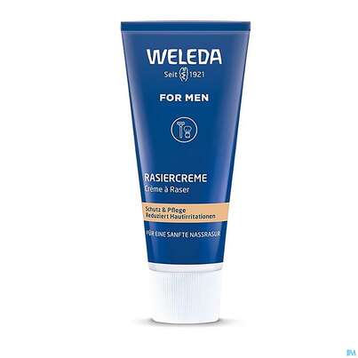Sie sehen eine Packung Rasiercreme,-seife,-wasser Weleda Rasiercreme For Men Tb 75ml, Produktbild: 03 Rasiercreme,-seife,-wasser Weleda Rasiercreme For Men Tb 75ml, A-Nr.: 0624427 - 03