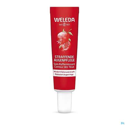 Sie sehen eine Packung Weleda Granatapfel/+maca Peptide Straffende Augenpflege 12ml, Produktbild: 08 Weleda Granatapfel/+maca Peptide Straffende Augenpflege 12ml, A-Nr.: 5652670 - 08