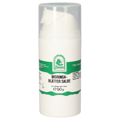 Sie sehen eine Packung MORINGABLÄTTER SALBE 90 G, Produktbild: 01 MORINGABLÄTTER SALBE 90 G, A-Nr.: 5676446 - 01