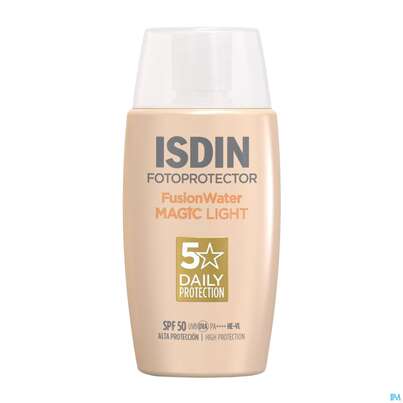 Sie sehen eine Packung Sonnenprodukte Isdin/fotoprotection Fusion Water Color Light Lsf 50 50ml, Produktbild: 07 Sonnenprodukte Isdin/fotoprotection Fusion Water Color Light Lsf 50 50ml, A-Nr.: 5570274 - 07