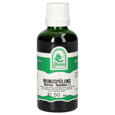 Sie sehen eine Packung MUNDSPÜLUNG (MYRR:RAT 1:1) 50 ML, Produktbild: 01 MUNDSPÜLUNG (MYRR:RAT 1:1) 50 ML, A-Nr.: 4312127 - 01