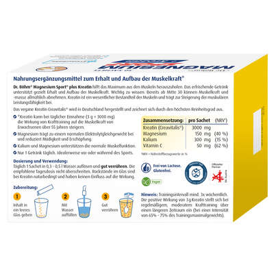 Dr. Böhm® Magnesium Sport + Kreatin, A-Nr.: 6114259 - 06