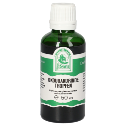 Sie sehen eine Packung OKOUBAKURINDE TROPFEN 50 ML, Produktbild: 01 OKOUBAKURINDE TROPFEN 50 ML, A-Nr.: 5832231 - 01