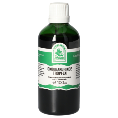 Sie sehen eine Packung OKOUBAKURINDE TROPFEN 100 ML, Produktbild: 01 OKOUBAKURINDE TROPFEN 100 ML, A-Nr.: 5832225 - 01