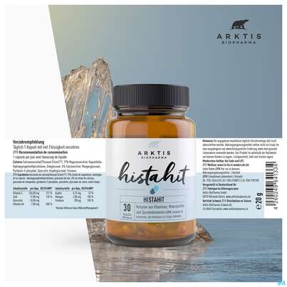 Sie sehen eine Packung Arktis Kapseln Histahit 30st, Produktbild: 05 Arktis Kapseln Histahit 30st, A-Nr.: 4750873 - 05