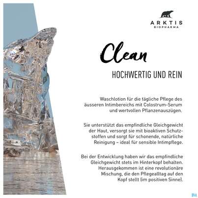 Sie sehen eine Packung Colostrum Waschlotion Arktis Clean 200ml, Produktbild: 07 Colostrum Waschlotion Arktis Clean 200ml, A-Nr.: 4750904 - 07