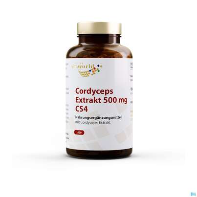 Cordyceps Sinensis-extrakt Kapseln Vegetarisch 500mg Vita World 100st, A-Nr.: 4836439 - 07